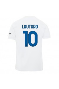 Fotbalové Dres Inter Milan Lautaro Martinez #10 Venkovní Oblečení 2023-24 Krátký Rukáv
